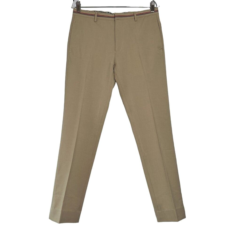West Street Ultra Slim Fit Chino Trousers SIZE 32x29 Beige Flat Front